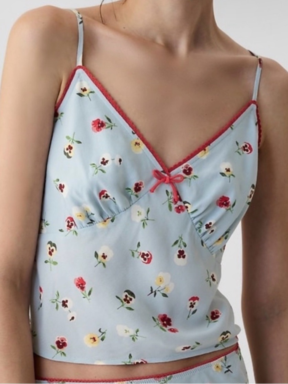 NWT Gap x Doen Floral Lace-Trim Camisole Tank Top - PS